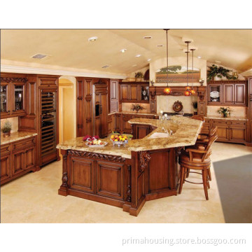 Modern Solid Wood Kitchen Cabinet Design Online